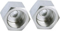 Stainless Steel 304 Forged Pipe Fitting, Hex End Cap, M14*1.5 Metric Thread Female, Class 3000 (Pack of 2)