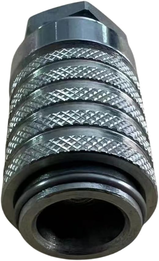 PD222 Series PK Style Steel Test Port and Diagnostic Equipment Quick Coupler with Female Pipe Thread, 1/8" Body Size, 1/8"-27 NPTF Thread Size, 1.67" Length