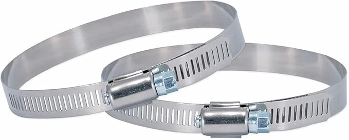 Eastman 8 Foot ArmorFlex Dryer Vent, Flexible Aluminum Duct with Clamps, Semi-Rigid, 69028