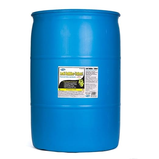 ComStar Leak Bubbles Yellow HVAC & Gas Detector, Fastest-Acting Leak Detector in Today's Market - Safe, Non-Corrosive, Long-Lasting Bubbles, Detects Micro Leaks, Made in USA, 55 Gallons (90-207)