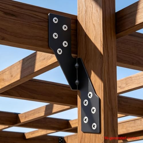 50 Pack Black Left Size Hurricane Straps Tie Brackets