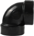 10-Pack EFIELD 2 in. ABS DWV 90-Degree Hub x Hub Vent Elbow Fittings