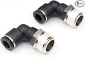 CEKER 5/16 Elbow Push to Connect Fittings 5/16" Od to 3/8" Npt Male Thread 90 Degree Quick Connect Pneumatic Tube Fitting Air Line Fitting Air Hose Fittings 2Packs