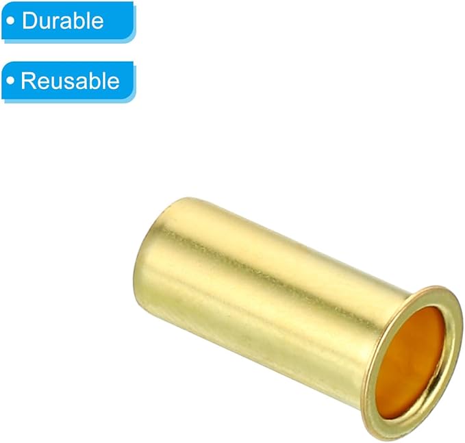 PATIKIL 6mm Tube OD Brass Compression Insert, 10 Pack Insert Tube Support Compression Sleeve Fitting Assortment Kit for Air Water Gas Hose