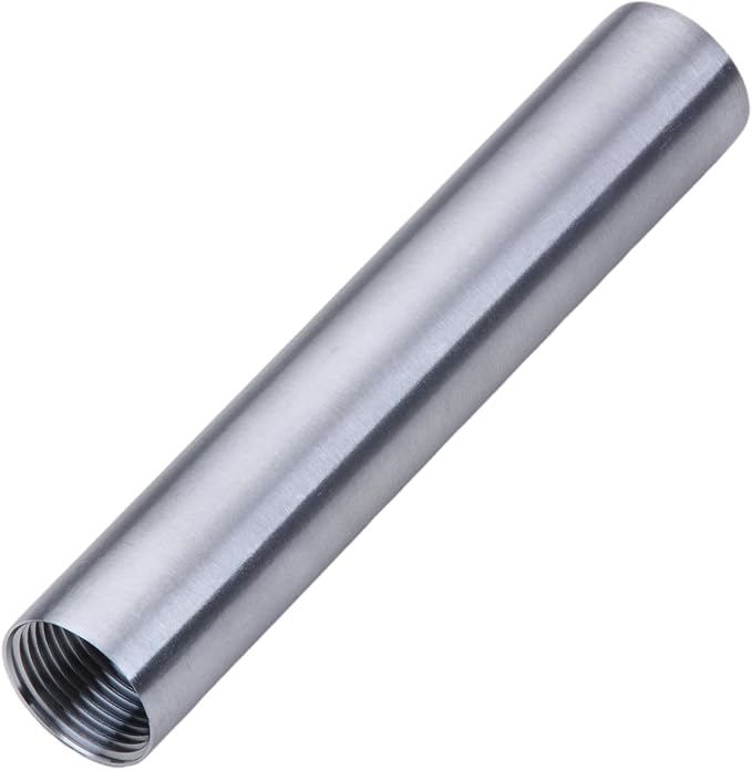 CONSTELLAR 304 Stainless Steel Pipe Fitting - 1/2" NPT Female x 1/2" NPT Female Threaded Thickened Pipe Wall, 150mm (6 inch) Length Heavy Nipple Seamless Pipe (1 Pcs)