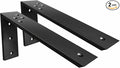 Countertop Support Brackets 2 Pack L Bracket Countertop Brackets 10" x 6" x 2.5" Heavy Duty 3/8" Thick Shelf Brackets Metal Corbels L Shape Bracket for Wood Shelf/Quartz/Granite/Concret Countertops