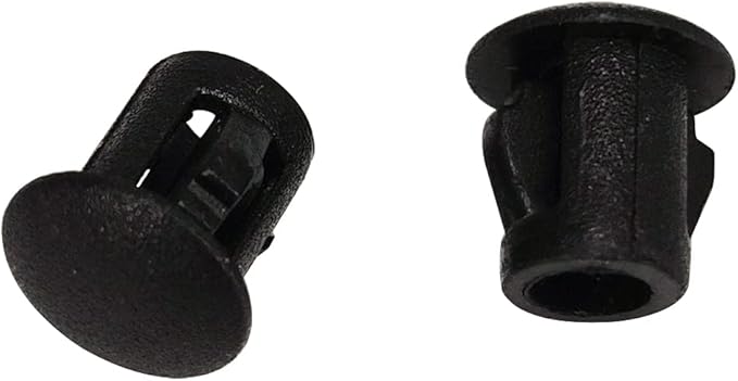 Hole Plugs 3/16" Plastic Flush Type Hole Plugs Snap in Locking Hole Tube Screw Caps Drilling Cover Plugs Fastener Covers for Kitchen Cabinet Furniture Black 100 Pack
