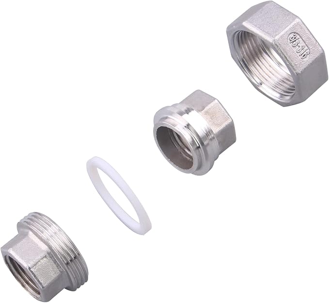 Cast Pipe Fittings Union - 3/8" NPT Female Fitting Stainless Steel 304, Class 150
