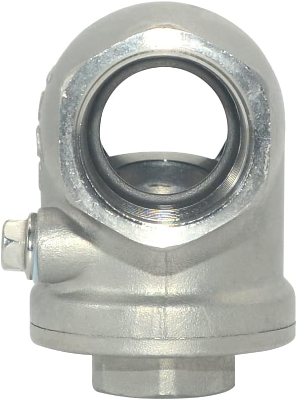 Stainless Steel SS316 Swing Check Valve,NPT Female x Female Thread,WOG 200 PSI PN16 CF8M (3/4")