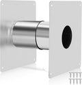 3.15" Thickening Stainless Steel Vent Wall Thimble,Suitable for Walls Ranging from 4.7 "to 7.0",for Indoor Gas Tankless Water Heater,Ideal for Home Heating and Bathroom Setups