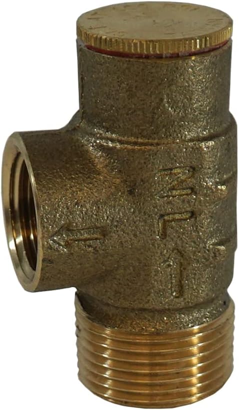 Merrill MFG PRVNL75100 Lead-Free 3/4" Pressure Relief Valve - No Lead Brass, 100 PSI for Water Systems