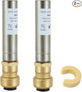 2-Pack EFIELD MH-151-A1, Stainless Steel Water Hammer Arrestor 1/2-Inch Push-Fit to Connect Pex, Copper, CPVC, Free Disconnect Clip Tool,(HAMMER007-2PCS)