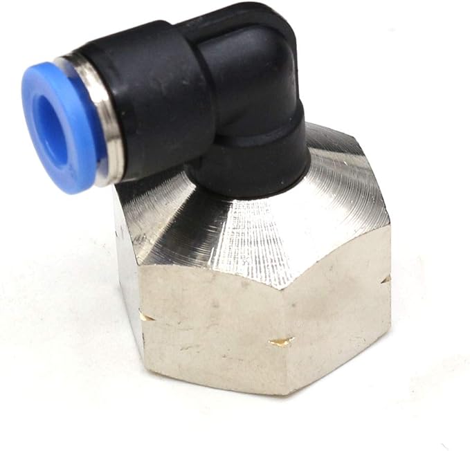 1/2 NPT Elbow Female 90 Degree 6mm Od x 1/2" NPT Push Connect Air Fittings 2 Packs