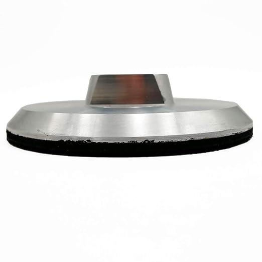 SHDIATOOL 4 Inch Backer Pad or Backing pad of Aluminum Body with 5/8-Inch-11 Thread for Diamond Pads(2-Pack)