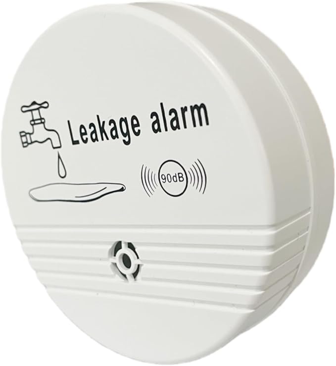 Water Leak Alarm Detectors 90dB Water Sensor Alarms Flood Detector for Basements Bathrooms Laundry Rooms