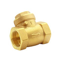 Joywayus 1/2” Female Thread Brass Horizontal Check Valve DN15 One-Way Non-return Swing Check Valve Prevent Water Backflow