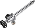 EFIELD 6-inch Anti-Siphon Frost Free Sillcock, 1/2 inch Pex-A Expansion Connection X 3/4 inch Hose Bibb, Chrome Plated Brass Body-6 Inch Length,(SILLCOCK026)