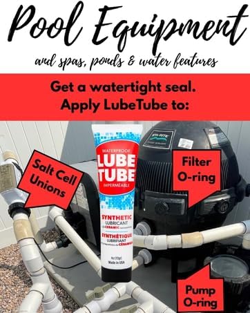 LubeTube 4oz – Multipurpose Synthetic Grease for Pool Equipment, Plumbing Fixtures, RV Toilets, Marine Systems, Machinery & Household Use – PFAS-Free, Food-Grade, Ceramic-Enhanced – Made in USA