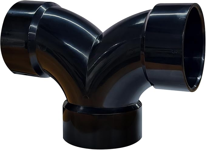 Lesso 1 1/2''Double Degree 90 ELBOW ABS pipe fittings Black- Vintage DIY Industrial Shelving, Industrial Decoration, Furniture DIY1.5 Inch