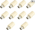 (Pack of 10) EFIELD 3/4" Pex x 3/4" CPVC Transition Coupling Barb Crimp Brass Fittings For Pex and CPVC Tube Connection,(PEX1807342)