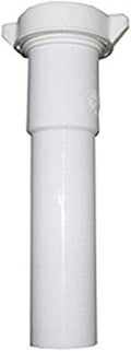 LASCO 03-4341 White Plastic Tubular 1-1/4-Inch by 6-Inch Slip Joint Extension with Nut and Washer