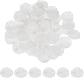 uxcell 50Pcs Plastic Hole Plugs, 1-1/2"(38mm) Flush Type Panel Round Screw Caps Cover Fastener Knockout Locking Plugs for Furniture Insert End Caps Panels, White