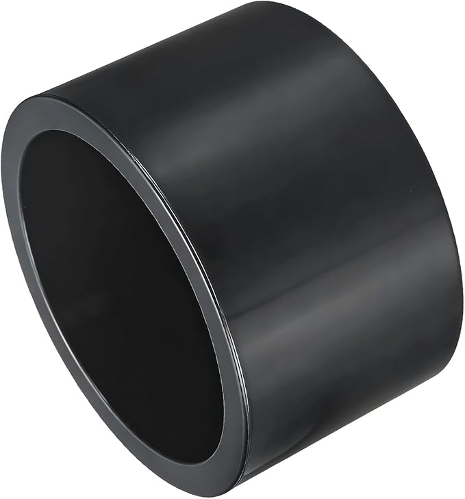 1Pcs 2" PVC External End Cap Fitting, SCH80 Furniture Grade PVC Pipe Plug Adapter, Pipe Cover Fittings for DIY Project, Irrigation System, Plumbing Framework, Garden Structures