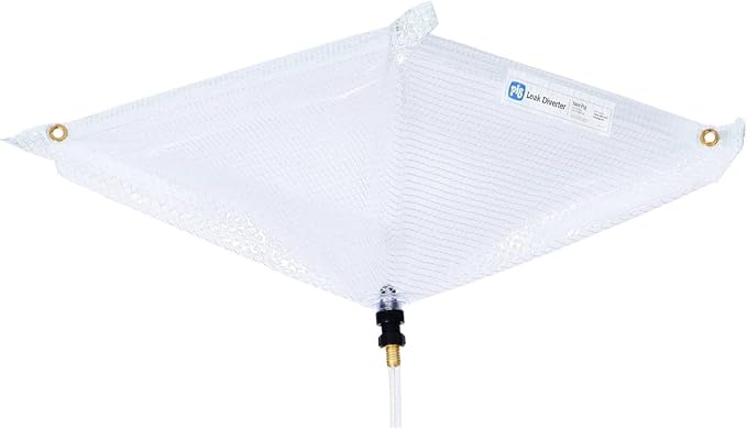 PIG Quick Response Roof Leak Diverter Tarp Kit with Hanging Straps - 30" x 30" - PMB30587-WHS