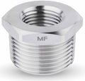 MAACFLOW Stainless Steel 1" Male NPT to 1/2" Female NPT Adapter Reducer Hex Bushing (Thread OD 1.27" - ID 0.72") (Pack of 1)