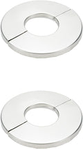 Wall Split Flange, Stainless Steel Round Escutcheon Plate for 1.06"/27mm Diameter Pipe, Pack of 2