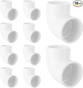 10PCS 1-1/2 PVC Fittings 90 Degree Elbow 2 Way PVC Pipe Fittings Right Angle Elbow PVC Adapter Furniture Build Grade PVC Pipe Adapter Fittings SCH40 PVC Corner Fittings