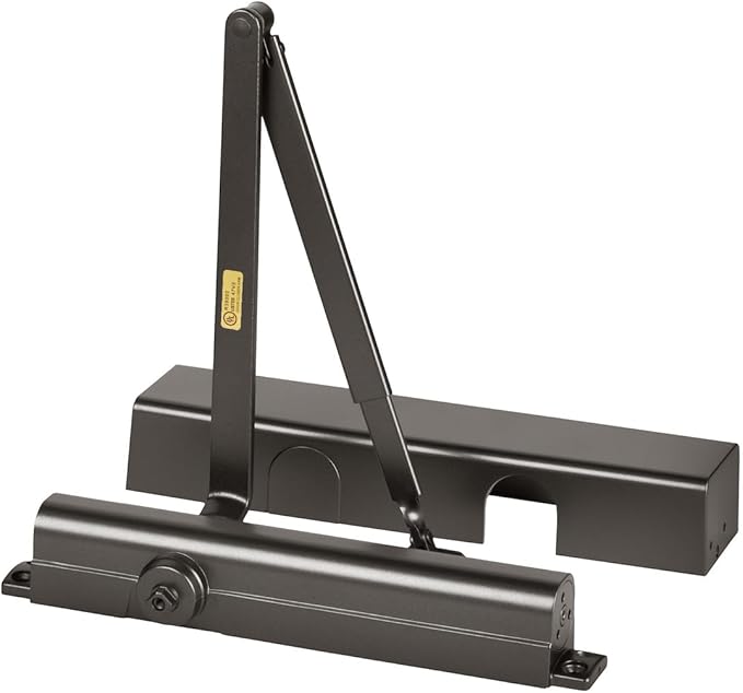 Dynasty Hardware Door Closer, Grade 1 Heavy Duty Commercial Hydraulic Closer, Self-Closing, Adjustable Spring Size 1-6, ADA Compliant, Surface Mount, Duronotic Bronze, Series 8500