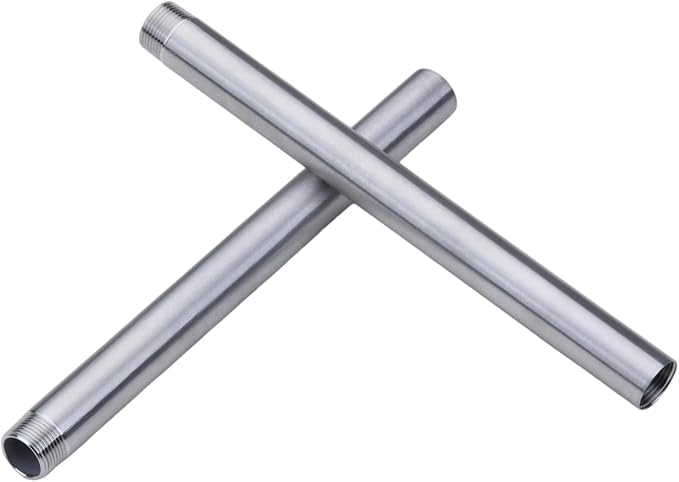 CONSTELLAR 304 Stainless Steel Pipe Fitting - 1" NPT Male x 1" NPT Female Threaded Thickened Pipe Wall, 400mm (16 inch) Length Heavy Nipple Seamless Pipe (1 Pcs)