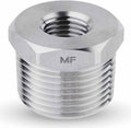 MAACFLOW Stainless Steel 3/4" Male NPT to 1/4" Female NPT Adapter Reducer Hex Bushing (Thread OD 1.02" - ID 0.44") (Pack of 1)