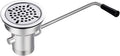 3-1/2" Commercial Sink Drain with Twist Lever Handle, Waste Drain Valve Without Overflow Inlet for Restaurant 2/3 Compartment Sink, Easy Controll, Block-Free and Leakproof