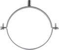 6" Inch Galvanized Pipe Hanger - Conduit Mounting Clamp - Tube Brackets - Pipe Clamps - Tube Wall Mounting Bracket Clamp - Rigid Conduit Holder - PVC and Metal Pipe Attachment Hanger