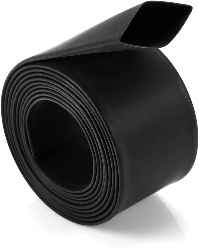 Chanzon 2:1 Ratio 19/32" (15mm) Heat Shrink Tubing 3.3Ft Roll (1M Total Length) Black Polyolefin Sleeving Wrap Shrinking 2 to 1 1pcs