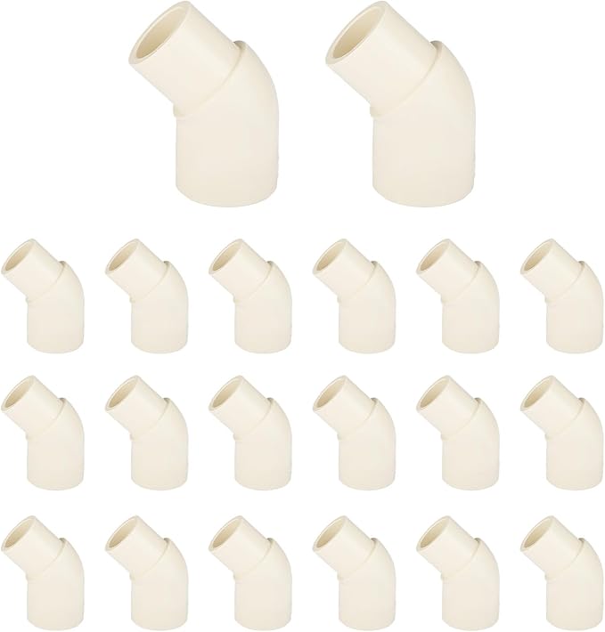 20-PACK EFIELD CPVC Street Elbow,1" Spigot x 1" Slip 45-Degree Elbow Fitting,(CPVC012-10-20PCS)