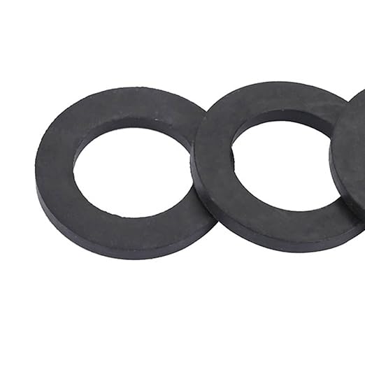 12PCS Washer Ring Shower, Faucet Washers Replacement for Sealing Rubber Washer, Black (1 Inch)