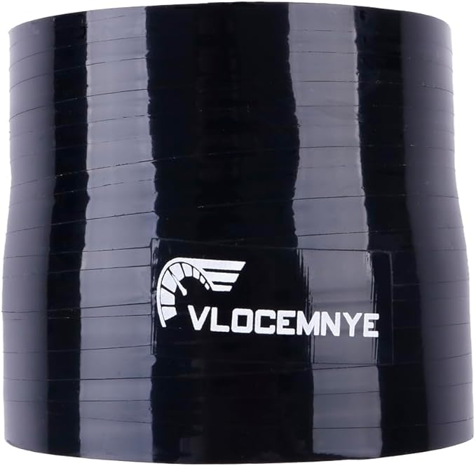 ID 3" - 3.15" inch(76mm-80mm) Silicone Straight Coupler Hose 3" Length (76mm) 4-Ply BLACK