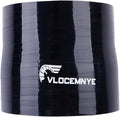 ID 3" - 3.15" inch(76mm-80mm) Silicone Straight Coupler Hose 3" Length (76mm) 4-Ply BLACK
