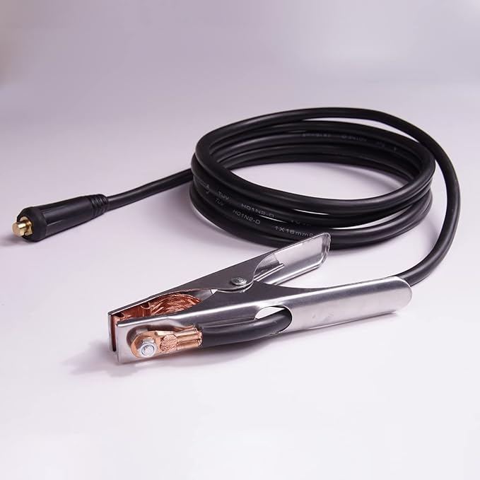 200A Welding Electrode Holder with 3m Cable Assembled Welder Ground Earth Clamp for ARC ZX7 MMA (clamp(200A) with calbe(3M))
