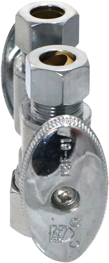 XFITTING OD Compression Valve, 3/8 Inch x 5/8 Inch, Dual Straight, 4-4-3=2XX