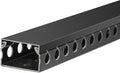 ZhiYo Cable Raceway 78in(2xL39in), Server Rack Cable Management Under Desk Cord Organizer, Electrical Safe PVC Cable Channel Open Slot Wire Raceway for Network/PC/TVs, Wire Duct H1 x W1.6in Black