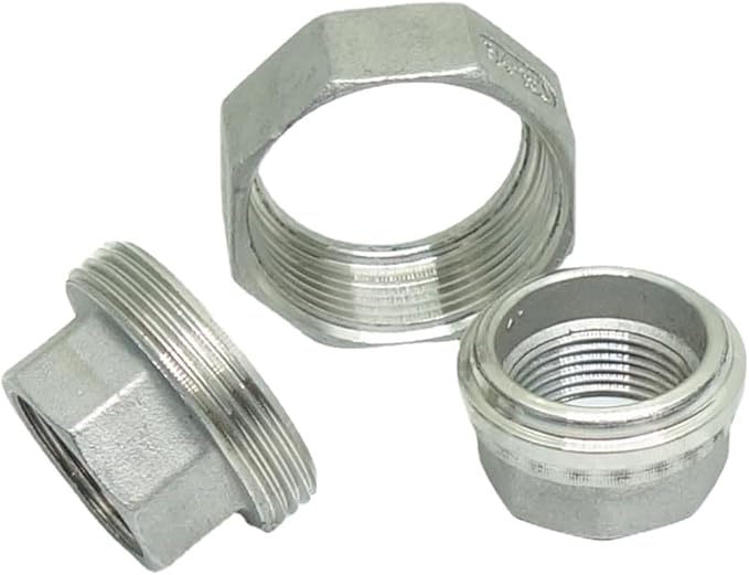 1 Piece Cast Pipe Fittings Threaded Union - 3/4" NPT Female Fitting Stainless Steel 304, Class 150