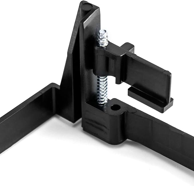 2-Gang Low Voltage Mounting Bracket 6-Pack, Dual Gangs Low Voltage Box and Low Voltage Bracket for 2 Gangs Wall Plate, Black, mounting Brackets.