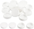 uxcell 1-49/64" Plastic Hole Plugs, 36Pcs Flush Type Panel Round Snap in Fastener Knockout Locking Plugs for Furniture Insert End Caps Panels, White