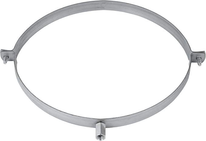 10" Inch Galvanized Pipe Hanger - Conduit Mounting Clamp - Tube Brackets - Pipe Clamps - Tube Wall Mounting Bracket Clamp - Rigid Conduit Holder - PVC and Metal Pipe Attachment Hanger