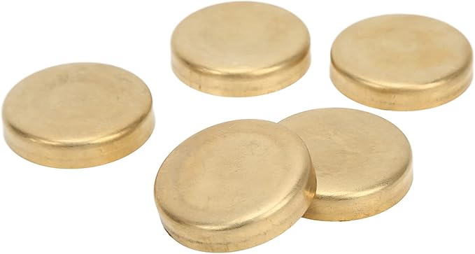 Freeze Plug Kit Brass Freeze Frost Plug Parts MPE-100BR Compatible with Chevy Small Block 283ci 305ci 327ci 350ci 1957-1997