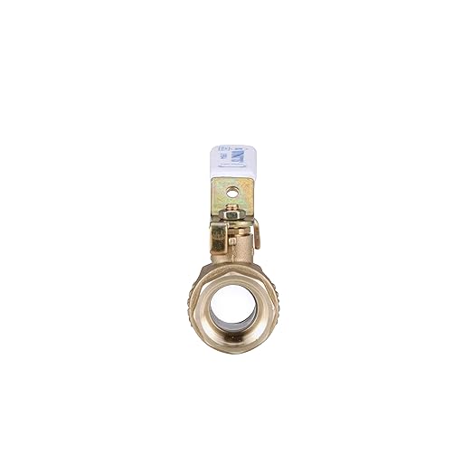 Watts LFFBV-4 Series 3/4" Lead-Free 2-Piece Full Port Chrome-Plated Brass Ball Valve with Female Threaded End Connections, Copper Silicon Alloy Body, Adapter, Steel Handle